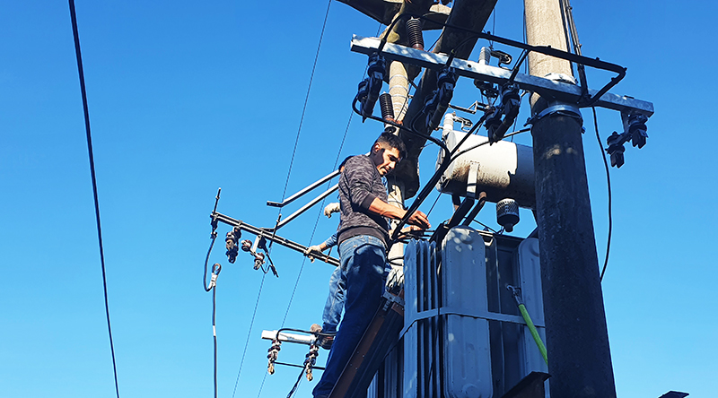CORTE DE ENERGÍA EN LA ZONA SUR DE EDUARDO CASTEX